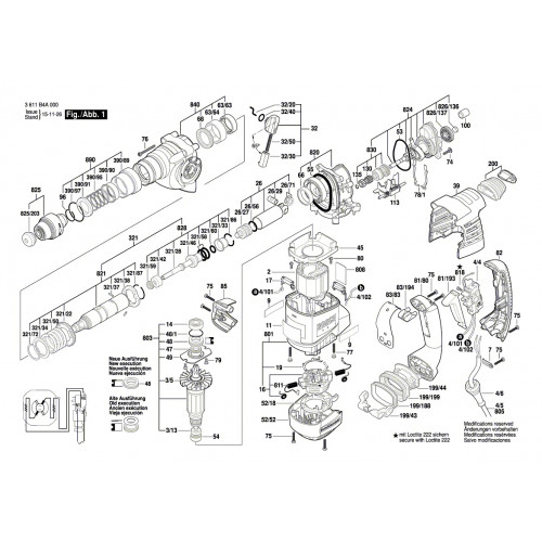 Запчасти для перфоратора Bosch GBH 3-28DFR